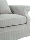 Armchair Slip Cover - Avalon Cloud Stripe