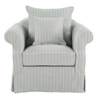 Slip Cover Only - Avalon Hamptons Armchair Cloud Stripe