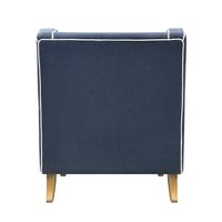 Bondi Hamptons Armchair Navy W/White Piping