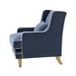 Bondi Hamptons Armchair Navy W/White Piping