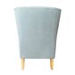 Bayside Pistachio Button Tufted Winged Armchair