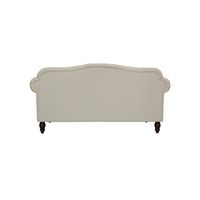 Vaucluse 2 Seat Hamptons Buttoned Sofa Beige Linen Blend