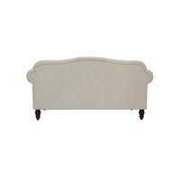 Vaucluse 2 Seat Hamptons Buttoned Sofa Beige Linen Blend