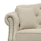 Vaucluse Buttoned 2 Seat Sofa Beige