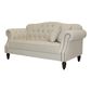 Vaucluse Buttoned 2 Seat Sofa Beige