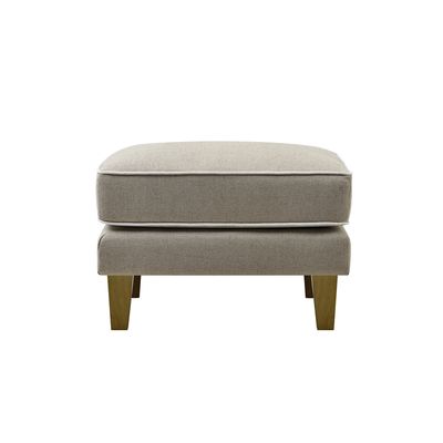 Bondi Hamptons Ottoman Natural Stripe