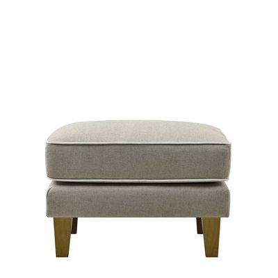 Bondi Hamptons Ottoman Natural Stripe