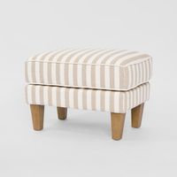 Bondi Hamptons Ottoman Natural Stripe