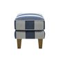 Bondi Hamptons Ottoman Denim/Cream Stripe