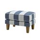 Bondi Ottoman Denim and Cream Stripe