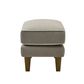 Bondi Ottoman Natural with White Piping