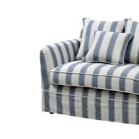 Slip Cover Only - Byron Hamptons 2.5 Seat Sofa Blue Sky