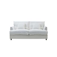 Slip Cover Only - Byron Hamptons 2.5 Seat Sofa Blue Sky