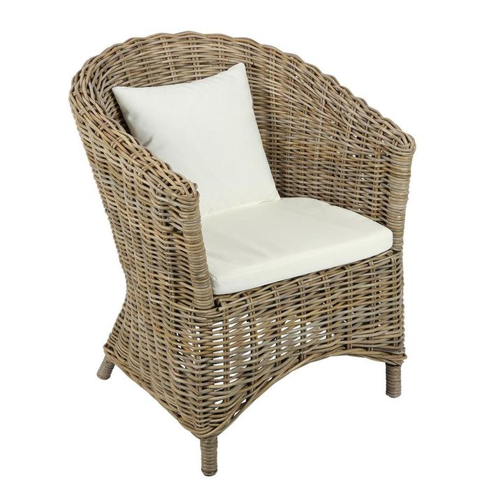 Nova Rattan ArmChair with Cushion -Outdoor Undercover