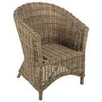 Nova Rattan Chair with Cushion -Outdoor Undercover