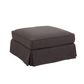 Slip Cover Only - Noosa Hamptons Ottoman Charcoal