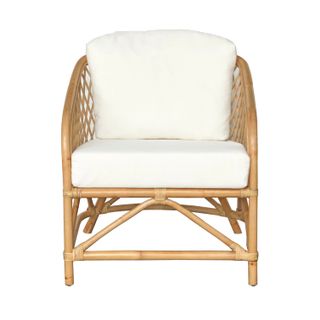 Montego Natural Rattan Lounge Chair with Cushions