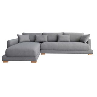 Coogee 3 Seat Chaise Lounge Light Grey (Left)