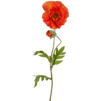 Poppy Stem 68cm Orange