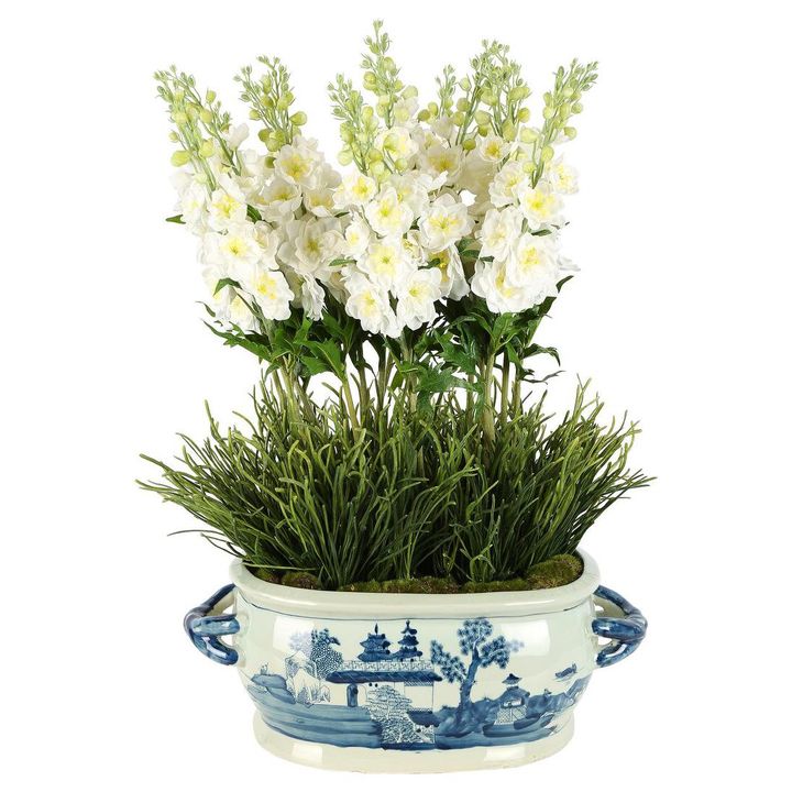 Mandy Delphinium Arrangement White