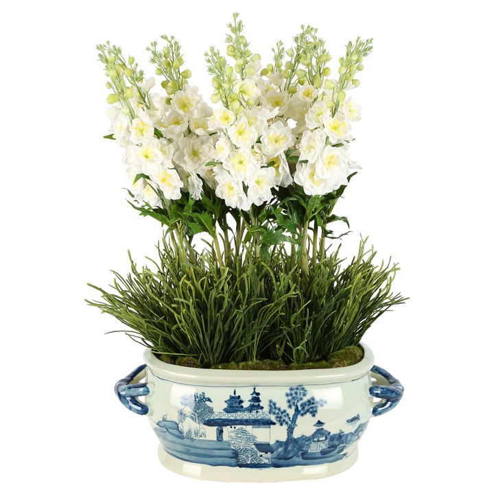 Mandy Delphinium Arrangement White