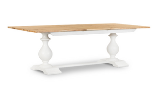 South Hamptons Extendable Dining Table Natural White