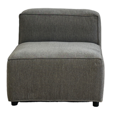 Barcelona 1-Seater Armless Grey