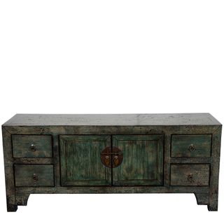 Sterline Wooden Cabinet Washed Charcoal