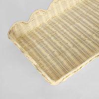 Belle Rattan Scallop Small Tray