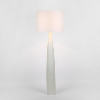 Samson Floor Lamp Base White with Shade White