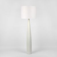 Samson Floor Lamp Base White with Shade White