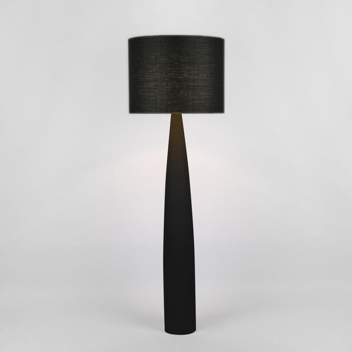 Samson Floor Lamp Base Black with Shade Black