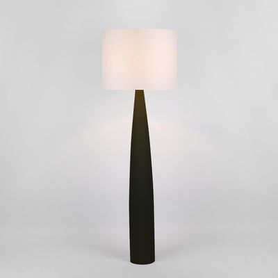 Samson Floor Lamp Black Base with White Shade