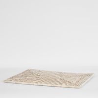 Paume Rattan Rectangle Placemat White Wash