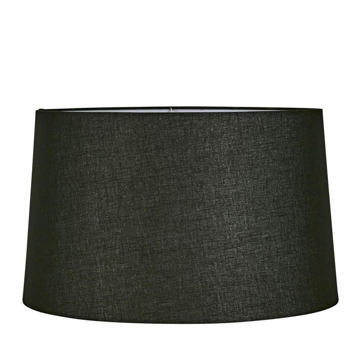 Linen Drum Lamp Shade XXL Black