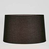 Linen Drum Lamp Shade XXL Black