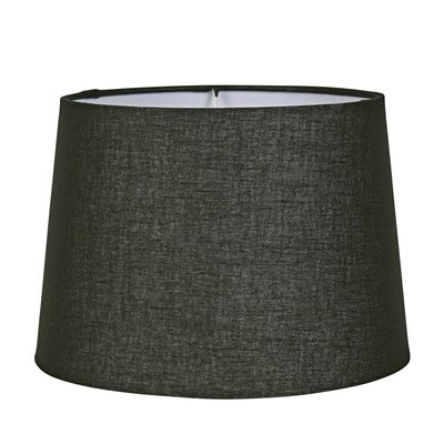 Linen Drum Lamp Shade XS Black