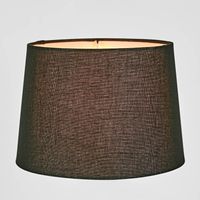 Linen Drum Lamp Shade XS Black