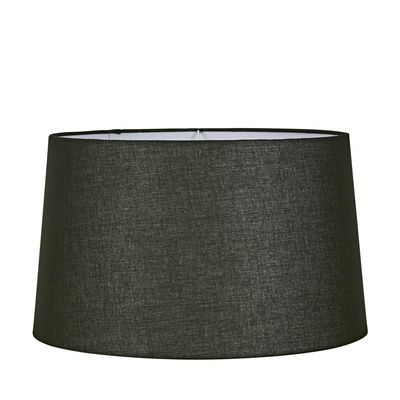 Linen Drum Lamp Shade XL Black