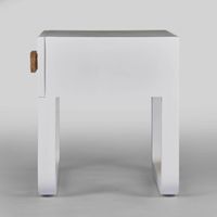 Norma Bedside Table White