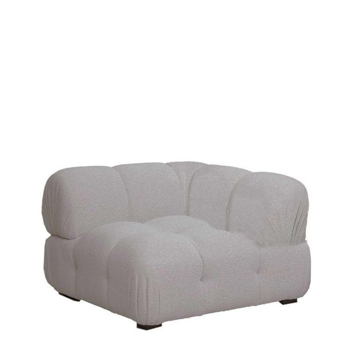 Hugo Sofa Corner Section Stone Boucle