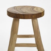 Teak Stool Lacquered