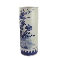 Shu Hand Painted Porcelain Umbrella Stand