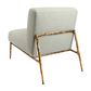 Aries Leisure Chair Gold in Natural Linen