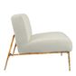 Aries Leisure Chair Gold in Natural Linen