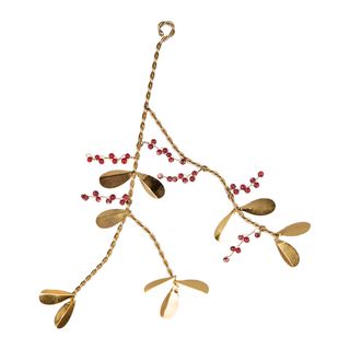 Golden Red Berry Decoration