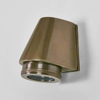 Seaman Outdoor Wall Light Antique Brass