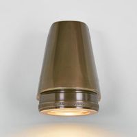 Seaman Outdoor Wall Light Antique Brass
