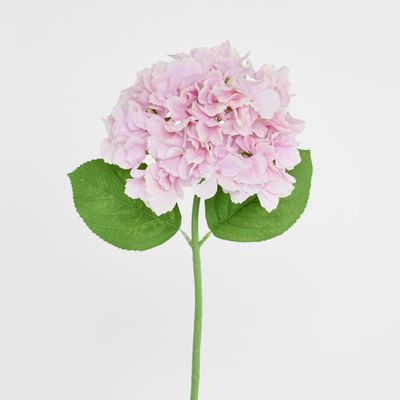Hydrangea Stem Soft Touch 50cm Mid Pink