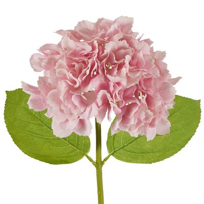 Hydrangea Stem Soft Touch 50cm Mid Pink